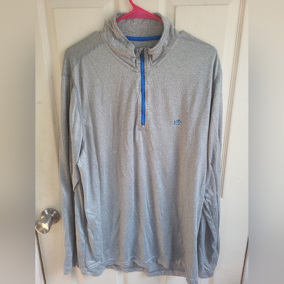 Southern Tide T3 Mens Grey 1/4 Zip Pullover Large - Picture 1 of 5